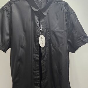 Men's Classic Black Button Down Shirt